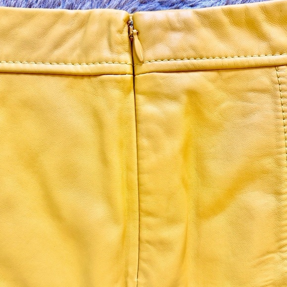 Gianni Bini Genuine Leather Mini Skirt XS NWT - Picture 5 of 12